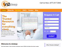 Tablet Screenshot of n2sleep.com